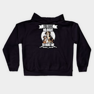 Awesome Dogs You Have No Right To Hurt Me For Animal Welfare Kids Hoodie